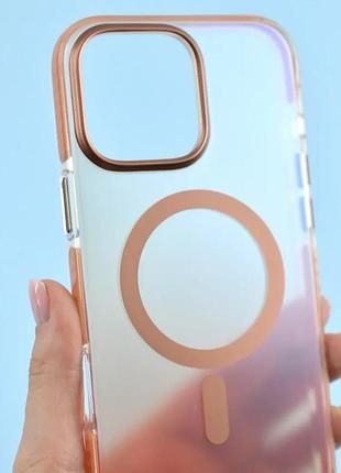 Чохол mystik magsafe case for iphone 15 pro desert titanium