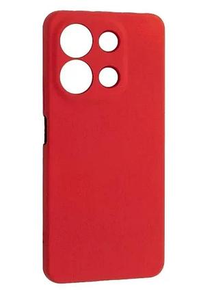 Чехол silicone case camera (no logo) для xiaomi poco m6 pro red