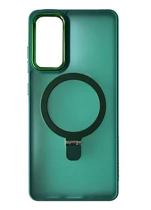 Чехол matte ring-magsafe for samsung s24+ зеленый