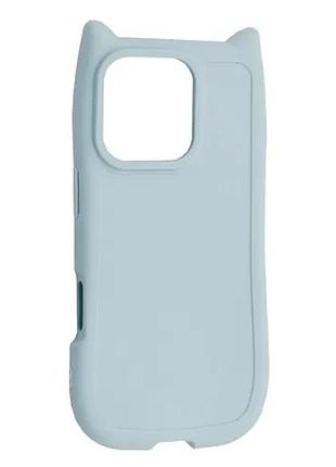 Чехол cat for iphone 16 pro max blue