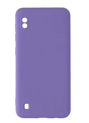 Чехол silicone case camera (no logo) для samsung a10 (a105f) lilac