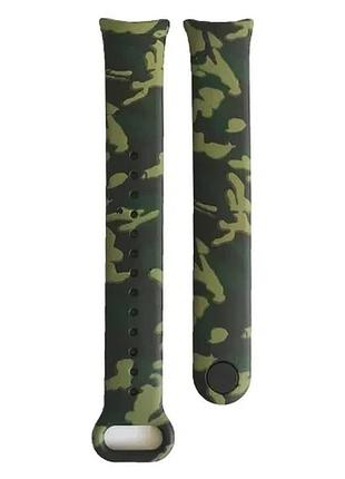 Ремінець для xiaomi mi band 8/9 camouflage black-green 2