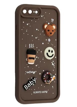 Чохол happy donut case for iphone 7 plus/8 plus brown