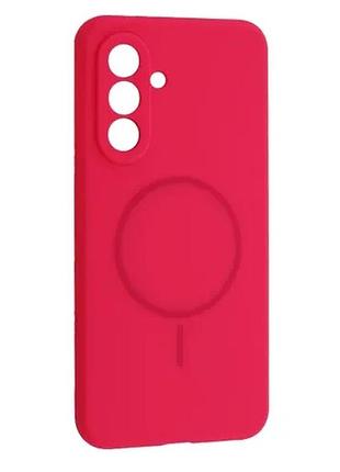 Чехол silicone case luxury+magsafe for samsung a36 5g firefly rose