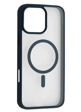 Чехол rock guard series protection case with magnetic for iphone 16 pro blue