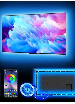 Светодиодная led лента daymeet для телевизора, rgb ,управление через пульт ду. 4 метра