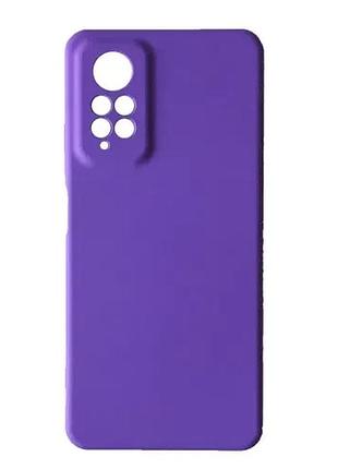 Чехол silicone case camera (no logo) для xiaomi redmi note 12pro 4g lilac
