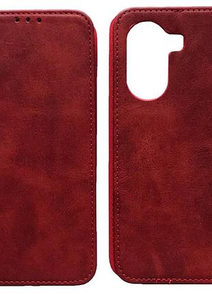 Чехол-книжка black tpu magnet for xiaomi poco x7 pro 5g red