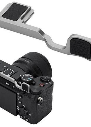 Металева ручка jjc для великого пальця вгору для камери sony a7cii a7c ii a7cr a7c r, кріплення для гарячого башмака,