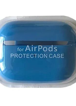 Чехол для airpods pro silicone case/microfiber blue