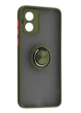 Чохол gingle ring case for motorola e13 4g khaki