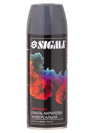 Эмаль аэрозольная sigma акриловая 400 мл ral 8019 серо-коричневый глянец