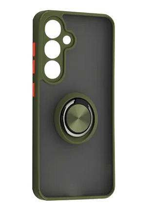 Чохол gingle ring case for samsung s24+ khaki