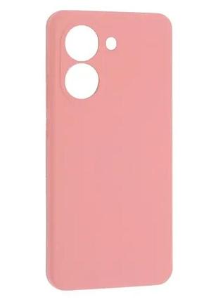 Чехол silicone case luxury для xiaomi poco x7 pro 5g light pink