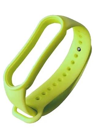 Ремінець для xiaomi mi band 5/6 lime