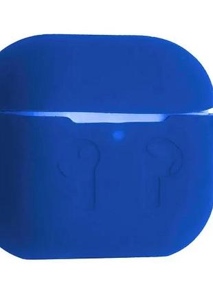 Чехол для airpods 4 силиконовый 2мм тех.пак blue