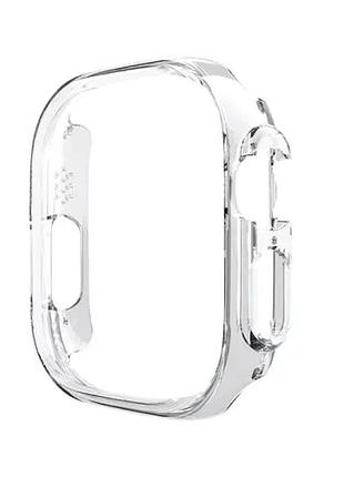 Бампер для apple watch hoco iwatch ultra ws5 guardian hollow protective case(49mm) transparent