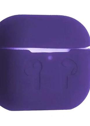 Чехол для airpods 4 силиконовый 2мм тех.пак purple