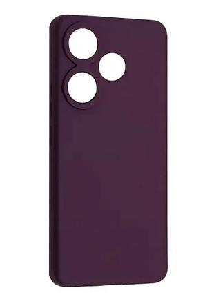 Чехол silicone case full for xiaomi poco f6 grape