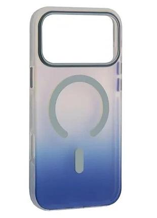 Чохол mystik magsafe case for iphone 17 pro dark blue