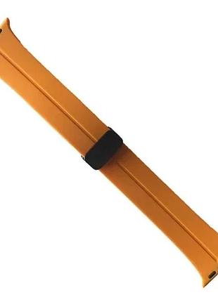 Ремешок для apple watch new silicone magnetic lock 42/44/45/49mm yellow