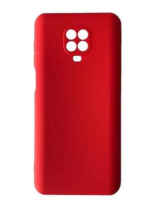 Чохол silicone case camera (no logo) для xiaomi redmi note 9s/9pro red