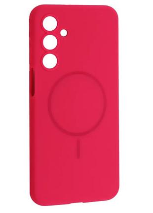 Чехол silicone case luxury+magsafe for samsung a16 4g (a165) firefly rose