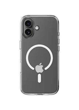 Чохол rock crystal shield transparent magnetic protection case for iphone 17 transparent