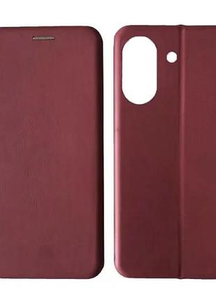 Чохол-книжка level for xiaomi redmi 13c/poco c65 marsala