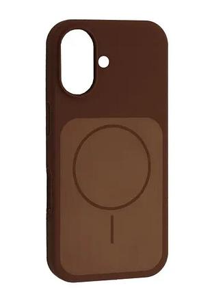 Чохол new silicone case magsafe для iphone 17 new brown