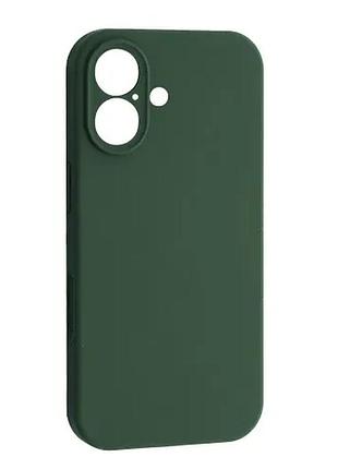Чехол silicone case camera protective for iphone 17 (58) pine green
