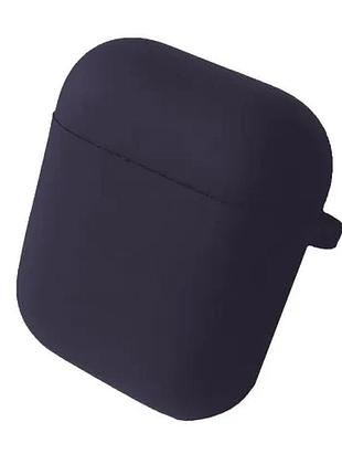 Чехол для airpods 1/2 silicone case/microfiber elderberry