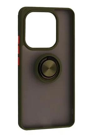 Чехол gingle ring case for xiaomi redmi note 14 4g eu khaki