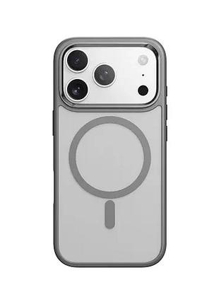 Чехол rock guard touch magnetic protection case (metal lens frame) for iphone 17 pro grey