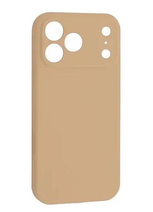 Чехол silicone case camera protective for iphone 17 pro max (79) desert gold