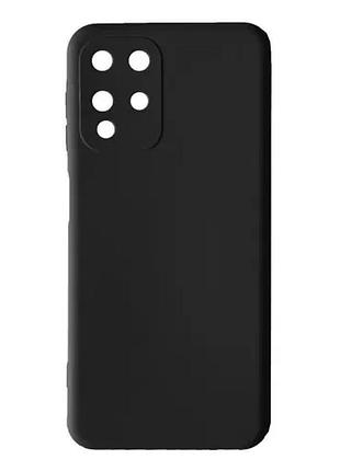 Чехол silicone case camera (no logo) для samsung a22 4g (a225) black