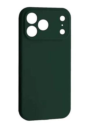 Чехол silicone case camera protective for iphone 17 pro (64) cyprus green