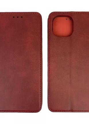 Чехол-книжка black tpu magnet for xiaomi redmi 12 red