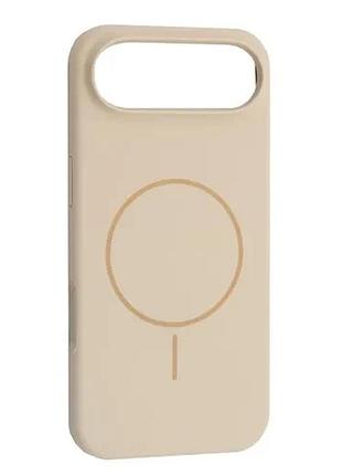 Чохол silicone case with magsafe for iphone 17 air antique white