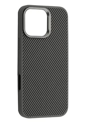 Чохол kevlar style magsafe for iphone 16 pro grey