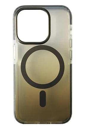 Чехол mystik magsafe case for iphone 15 titanium gray