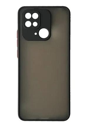 Чохол-бампер захисний gingle matte case xiaomi redmi 10c black