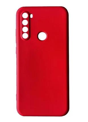 Чехол silicone case camera (no logo) для xiaomi redmi note 8t red