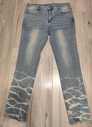 Джинсы-клеш бренда n v l t y модели vintage flare sunfaded jeans или baby blue flare jeans.
