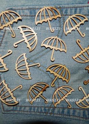 Деревянные элементы для декора и скрапбукинга-лаз 9 зонтики