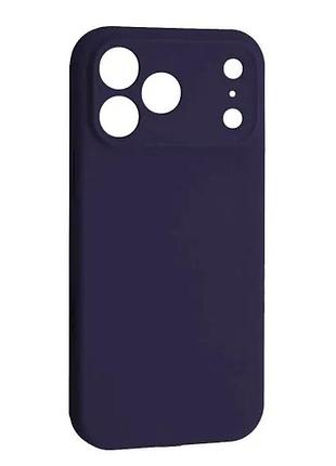 Чехол silicone case camera protective for iphone 17 pro max (71) new purple