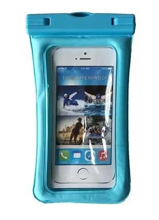 Чохол водонепроникний waterproof color side blue