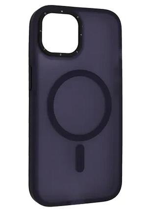 Чехол total matte magsafe for iphone 12 pro max/13 pro max purple