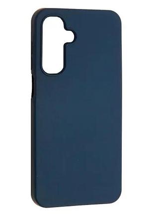 Чехол silicone case full for samsung a36 5g navy blue