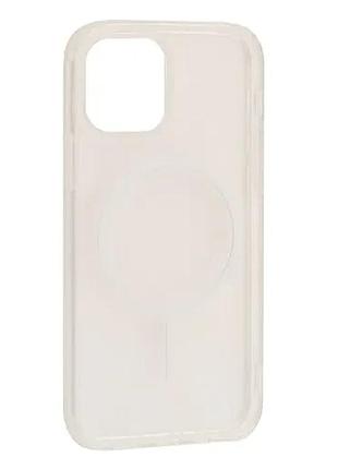 Чохол clear magnetic (color slim magsafe) box for iphone 16 pro white